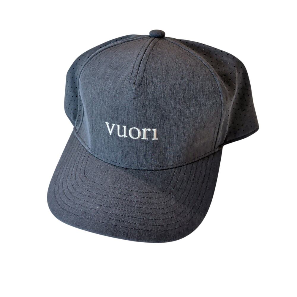 Vuori Mens or Unisex One Size Grey Hat Cap Trucker Snapback Performance Athletic